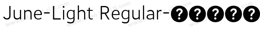 June-Light Regular字体转换